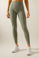 Pulse Scrunch Tights - Olive Green