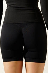 Nova Scrunch Biker Shorts Black