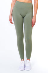 Pulse Scrunch Tights - Olive Green