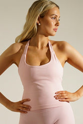 Silkshape Halterneck Top - Dusty Pink