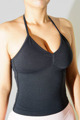 Halterneck Top - Black