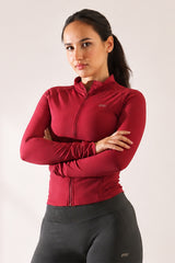 Shape Fullzip Longsleeve - Royal Cherry