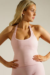 Silkshape Halterneck Top - Dusty Pink