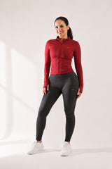 Shape Fullzip Longsleeve - Royal Cherry