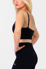 Pulse Scrunch Bra Black