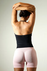 Dynamic Halter Tank Top - Black
