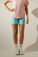 Nova Scrunch Biker Shorts Blue