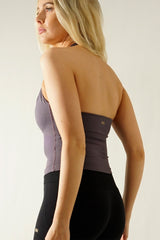 Silkshape Halterneck Top - Dark Violet