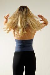 Silkshape Halterneck Top - Navy